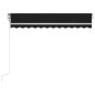vidaXL Automatische Markise mit LED & Windsensor 350x250 cm Anthrazit vidaXL Automatische Markise mit LED & Windsensor 350x250 cm Anthrazit