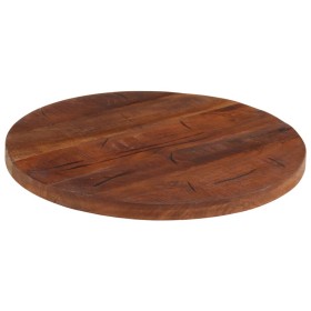 vidaXL Tischplatte Ø 60x2,5 cm Rund Altholz Massiv