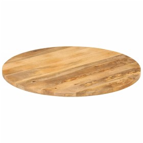 vidaXL Tischplatte Ø 80x3,8 cm Rund Massivholz Mango