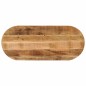 vidaXL Tischplatte 110x50x3,8 cm Oval Raues Massives Mangoholz vidaXL Tischplatte 110x50x3,8 cm Oval Raues Massives Mangoholz