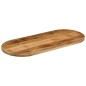 vidaXL Tischplatte 110x50x3,8 cm Oval Raues Massives Mangoholz vidaXL Tischplatte 110x50x3,8 cm Oval Raues Massives Mangoholz
