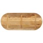 vidaXL Tischplatte 110x50x3,8 cm Oval Raues Massives Mangoholz vidaXL Tischplatte 110x50x3,8 cm Oval Raues Massives Mangoholz