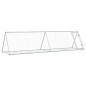vidaXL Kaninchenkäfig Silbern 400x105x91 cm Verzinkter Stahl vidaXL Kaninchenkäfig Silbern 400x105x91 cm Verzinkter Stahl