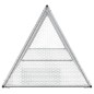 vidaXL Kaninchenkäfig Silbern 400x105x91 cm Verzinkter Stahl vidaXL Kaninchenkäfig Silbern 400x105x91 cm Verzinkter Stahl