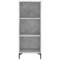 Highboard Betongrau 34,5x34x180 cm Holzwerkstoff Highboard Betongrau 34,5x34x180 cm Holzwerkstoff