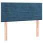 vidaXL Boxspringbett mit Matratze & LED Dunkelblau 80x200 cm Samt vidaXL Boxspringbett mit Matratze & LED Dunkelblau 80x200 cm Samt