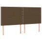 vidaXL Boxspringbett mit Matratze Dunkelbraun 200x200 cm Stoff vidaXL Boxspringbett mit Matratze Dunkelbraun 200x200 cm Stoff
