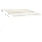 vidaXL Automatische Markise mit LED & Windsensor 450x350 cm Creme vidaXL Automatische Markise mit LED & Windsensor 450x350 cm Creme