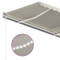 vidaXL Automatische Markise mit LED & Windsensor 450x350 cm Creme vidaXL Automatische Markise mit LED & Windsensor 450x350 cm Creme