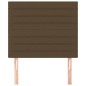 vidaXL Kopfteile 2 Stk. Dunkelbraun 90x5x78/88 cm Stoff
