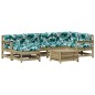 vidaXL 7-tlg. Garten-Lounge-Set mit Kissen Imprägniertes Kiefernholz vidaXL 7-tlg. Garten-Lounge-Set mit Kissen Imprägniertes Kiefernholz