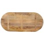 vidaXL Tischplatte 110x50x3,8 cm Oval Massivholz Mango vidaXL Tischplatte 110x50x3,8 cm Oval Massivholz Mango