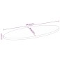 vidaXL Tischplatte 140x60x2,5 cm Oval Massivholz Akazie vidaXL Tischplatte 140x60x2,5 cm Oval Massivholz Akazie