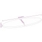 vidaXL Tischplatte 110x50x3,8 cm Oval Massivholz Akazie vidaXL Tischplatte 110x50x3,8 cm Oval Massivholz Akazie
