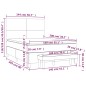 vidaXL Boxspringbett mit Matratze Dunkelbraun 140x200 cm Stoff vidaXL Boxspringbett mit Matratze Dunkelbraun 140x200 cm Stoff