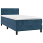 vidaXL Boxspringbett mit Matratze Dunkelblau 80x200 cm Samt vidaXL Boxspringbett mit Matratze Dunkelblau 80x200 cm Samt