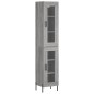 vidaXL Highboard Grau Sonoma 34,5x34x180 cm Holzwerkstoff vidaXL Highboard Grau Sonoma 34,5x34x180 cm Holzwerkstoff