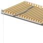 vidaXL Markise Automatisch Einziehbar 450x300 cm Gelb und Weiß vidaXL Markise Automatisch Einziehbar 450x300 cm Gelb und Weiß