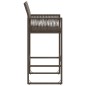 vidaXL Garten-Barhocker 2 Stk. Braun Poly Rattan vidaXL Garten-Barhocker 2 Stk. Braun Poly Rattan