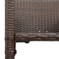 vidaXL Garten-Barhocker 2 Stk. Braun Poly Rattan vidaXL Garten-Barhocker 2 Stk. Braun Poly Rattan