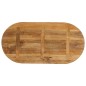 vidaXL Tischplatte 110x50x2,5 cm Oval Massivholz Mango vidaXL Tischplatte 110x50x2,5 cm Oval Massivholz Mango