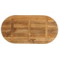 vidaXL Tischplatte 110x40x2,5 cm Oval Massivholz Mango vidaXL Tischplatte 110x40x2,5 cm Oval Massivholz Mango