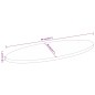 vidaXL Tischplatte 90x40x3,8 cm Oval Massivholz Akazie vidaXL Tischplatte 90x40x3,8 cm Oval Massivholz Akazie