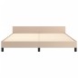 vidaXL Bettgestell mit Kopfteil Cappuccino-Braun 180x200 cm Kunstleder vidaXL Bettgestell mit Kopfteil Cappuccino-Braun 180x200 cm Kunstleder