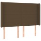 vidaXL Boxspringbett mit Matratze Dunkelbraun 140x200 cm Stoff vidaXL Boxspringbett mit Matratze Dunkelbraun 140x200 cm Stoff
