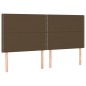 vidaXL Boxspringbett mit Matratze Dunkelbraun 200x200 cm Stoff vidaXL Boxspringbett mit Matratze Dunkelbraun 200x200 cm Stoff
