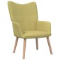 vidaXL Relaxsessel mit Hocker Grün Stoff vidaXL Relaxsessel mit Hocker Grün Stoff