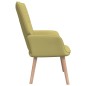 vidaXL Relaxsessel mit Hocker Grün Stoff vidaXL Relaxsessel mit Hocker Grün Stoff