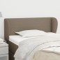 vidaXL Kopfteil mit Ohren Taupe 83x23x78/88 cm Stoff