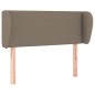 vidaXL Kopfteil mit Ohren Taupe 83x23x78/88 cm Stoff
