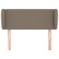 vidaXL Kopfteil mit Ohren Taupe 83x23x78/88 cm Stoff