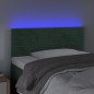 vidaXL LED Kopfteil Dunkelgrün 80x5x78/88 cm Samt
