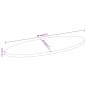 vidaXL Tischplatte 80x40x2,5 cm Oval Massivholz Akazie vidaXL Tischplatte 80x40x2,5 cm Oval Massivholz Akazie