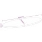 vidaXL Tischplatte 110x40x2,5 cm Oval Massivholz Akazie vidaXL Tischplatte 110x40x2,5 cm Oval Massivholz Akazie