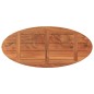 vidaXL Tischplatte 140x60x3,8 cm Oval Massivholz Akazie vidaXL Tischplatte 140x60x3,8 cm Oval Massivholz Akazie