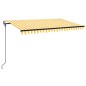 Gelenkarmmarkise Automatisch 450x300 cm Gelb und Weiß Gelenkarmmarkise Automatisch 450x300 cm Gelb und Weiß