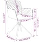 vidaXL Esszimmerstühle 2 Stk. Drehbar Braun Samt vidaXL Esszimmerstühle 2 Stk. Drehbar Braun Samt