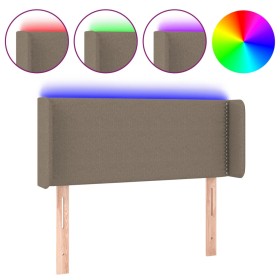 vidaXL LED Kopfteil Taupe 83x16x78/88 cm Stoff