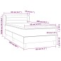 vidaXL Boxspringbett mit Matratze Dunkelbraun 80x200 cm Stoff vidaXL Boxspringbett mit Matratze Dunkelbraun 80x200 cm Stoff
