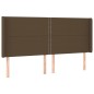 vidaXL Boxspringbett mit Matratze & LED Dunkelbraun 200x200 cm Stoff vidaXL Boxspringbett mit Matratze & LED Dunkelbraun 200x200 cm Stoff