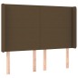 vidaXL Boxspringbett mit Matratze & LED Dunkelbraun 140x200 cm Stoff vidaXL Boxspringbett mit Matratze & LED Dunkelbraun 140x200 cm Stoff