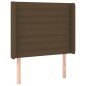 vidaXL Boxspringbett mit Matratze & LED Dunkelbraun 90x200 cm Stoff vidaXL Boxspringbett mit Matratze & LED Dunkelbraun 90x200 cm Stoff