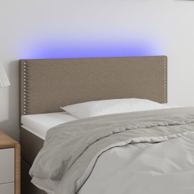 vidaXL LED Kopfteil Taupe 80x5x78/88 cm Stoff