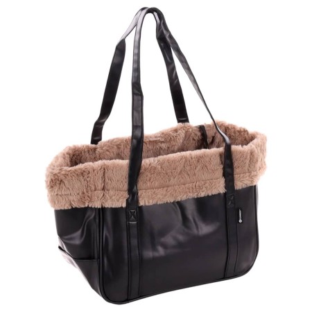 FLAMINGO Hunde-Tragetasche Armando 36x22x29 cm Schwarz