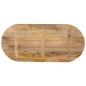 vidaXL Tischplatte 140x50x2,5 cm Oval Massivholz Mango vidaXL Tischplatte 140x50x2,5 cm Oval Massivholz Mango