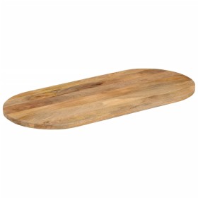 vidaXL Tischplatte 100x40x3,8 cm Oval Massivholz Mango